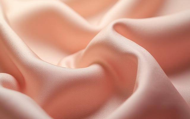 Extreme close-up of luxurious silk fabric texture, highlighting its natural sheen and delicate woven pattern.